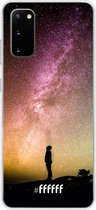 Samsung Galaxy S20 Hoesje Transparant TPU Case - Watching the Stars #ffffff