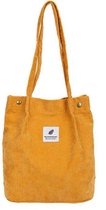 Handbag - Corduroy Shopping Bag  - Canvas Cloth Shoulder Bag -  Eco Grocery Totes