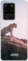 Samsung Galaxy S20 Ultra Hoesje Transparant TPU Case - Leopard #ffffff