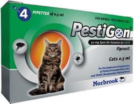bol.com | Pestigon Spot-On Kat tegen vlooien en teken