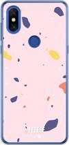 Xiaomi Mi Mix 3 Hoesje Transparant TPU Case - Terrazzo N°8 #ffffff
