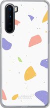 OnePlus Nord Hoesje Transparant TPU Case - Terrazzo N°6 #ffffff