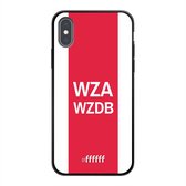 6F hoesje - geschikt voor iPhone X -  TPU Case - AFC Ajax - WZAWZDB #ffffff