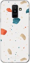 Samsung Galaxy A6 Plus (2018) Hoesje Transparant TPU Case - Terrazzo N°3 #ffffff