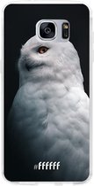 Samsung Galaxy S7 Hoesje Transparant TPU Case - Witte Uil #ffffff