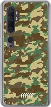 Xiaomi Mi Note 10 Hoesje Transparant TPU Case - Jungle Camouflage #ffffff