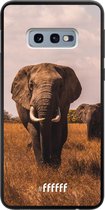 Samsung Galaxy S10e Hoesje TPU Case - Elephants #ffffff