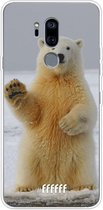 LG G7 ThinQ Hoesje Transparant TPU Case - Polar Bear #ffffff