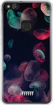 Huawei P10 Lite Hoesje Transparant TPU Case - Jellyfish Bloom #ffffff