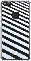 Huawei P10 Lite Hoesje Transparant TPU Case - Mono Tiles #ffffff