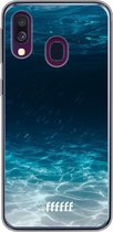 Samsung Galaxy A40 Hoesje Transparant TPU Case - Lets go Diving #ffffff