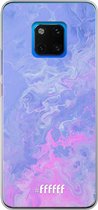 Huawei Mate 20 Pro Hoesje Transparant TPU Case - Purple and Pink Water #ffffff