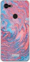 Google Pixel 3 XL Hoesje Transparant TPU Case - Corundum Pool #ffffff