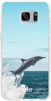 Samsung Galaxy S7 Hoesje Transparant TPU Case - Dolphin #ffffff