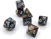 Dungeon Dice Plastic Polydice Dobbelstenen Set Van 7 Stuks - 4 Kleuren | Voor D&D En Andere Rollenspellen | Plastic Dobbelstenen Set Voor Dungeons And Dragons