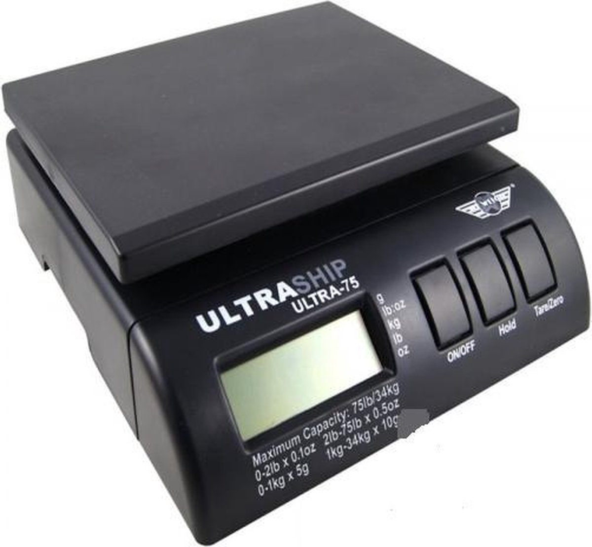 MyWeigh Ultraship-75 Post & Pakket weegschaal 34kg x 5gr.