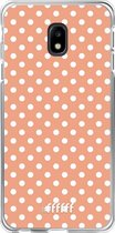 Samsung Galaxy J3 (2017) Hoesje Transparant TPU Case - Peachy Dots #ffffff