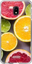 Samsung Galaxy J3 (2017) Hoesje Transparant TPU Case - Citrus Fruit #ffffff