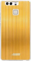 Huawei P9 Hoesje Transparant TPU Case - Bold Gold #ffffff