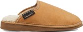 Handgemaakte Lammy pantoffels model Visby Color: Camel, Size: 39