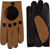 Gants de voiture en cuir aspect daim pour hommes modèle Yamba Couleur: Espresso, Taille: 8.5