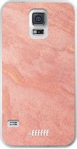 Samsung Galaxy S5 Hoesje Transparant TPU Case - Sandy Pink #ffffff