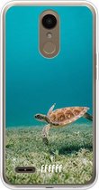 LG K10 (2018) Hoesje Transparant TPU Case - Turtle #ffffff