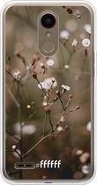 LG K10 (2018) Hoesje Transparant TPU Case - Flower Buds #ffffff