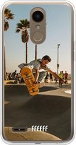 LG K10 (2018) Hoesje Transparant TPU Case - Let's Skate #ffffff