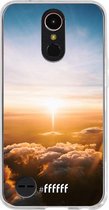 LG K10 (2017) Hoesje Transparant TPU Case - Cloud Sunset #ffffff