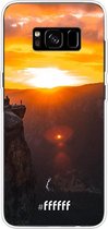 Samsung Galaxy S8 Plus Hoesje Transparant TPU Case - Rock Formation Sunset #ffffff