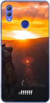 Honor Note 10 Hoesje Transparant TPU Case - Rock Formation Sunset #ffffff