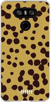 LG G6 Hoesje Transparant TPU Case - Cheetah Print #ffffff