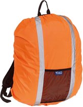 HVW068 - YOKO Hoge zichtbaarheid waterafstotende reflecterende rugzak cover - tot 25 lt - kleur Oranje