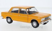 Modelauto Fiat 125 1969 geel 17 cm - Schaal 1:24 - Speelgoedauto - Miniatuurauto