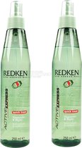 Redken 5th Avenue NYC Active Express quick treat Styling Lotion - Styling crème - 2 x 250 ml