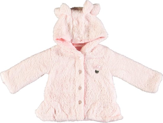 LE CHIC teddy coat meisjes jas pretty in pink maat 62 | bol.com