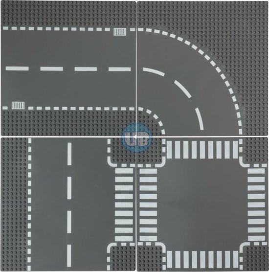 Uniblocks City wegenplaten voordeel set 4-8-12-16 stuks | City wegenplaat  recht -... | bol