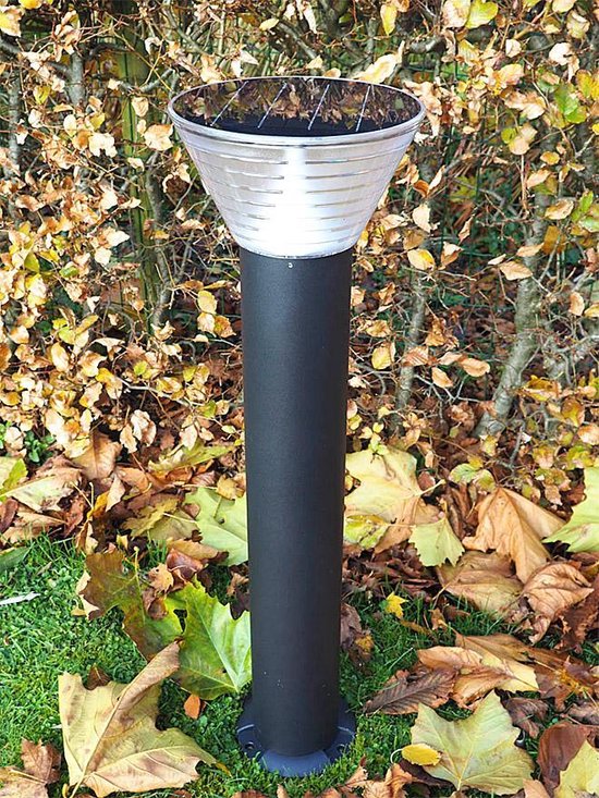 Iplux® - Rome - Solar Tuinverlichting - Warm wit - Staande lamp 60cm - iplux