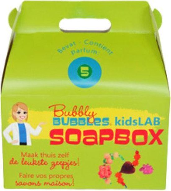 BubblyBUBBLES® - KidsLab Soapbox 5 - Complete startersset om zelf zeepjes te maken