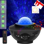 Sterren projector – INCL. GRATIS SENSOR NACHTLAMPJE – Met bluetooth & laser- Galaxy projector- Sterrenlamp - Sterrenhemel - Star Light Projector - Sterrenhemel plafond - Nachtlampj