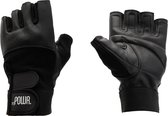 MYPOWR. Fitness Handschoenen - Sporthandschoenen - Crossfit - Leer - S