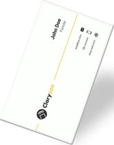 Digitale visitekaart - Business Card - Claryson Cards - NFC - Draadloze gegevensoverdracht - Coronaproof - Innovatief - Innovatieve visitekaart - Visitekaart - Visitekaartjes - QRc
