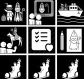 Magneet pictogrammen kind 'Sinterklaas' 5x5 cm|Dagritme planbord|PictoMix