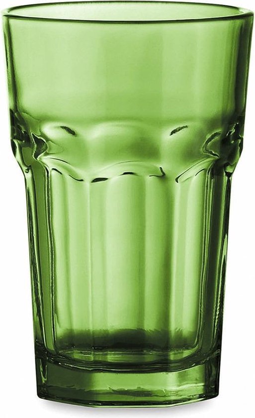 mosterd Realistisch ondernemen 6x Drinkglazen/waterglazen groen 300 ml - Groene stapelbare glazen -  Picardieglazen -... | bol.com