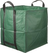 1x Groene vierkante tuinafvalzakken opvouwbaar 252 liter - Tuinafvalzakken - Tuin schoonmaken/opruimen - Tuinonderhoud