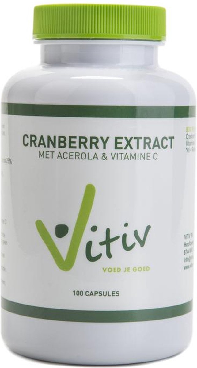Vitiv Cranberry Capsules Vitamin 100 Capsules