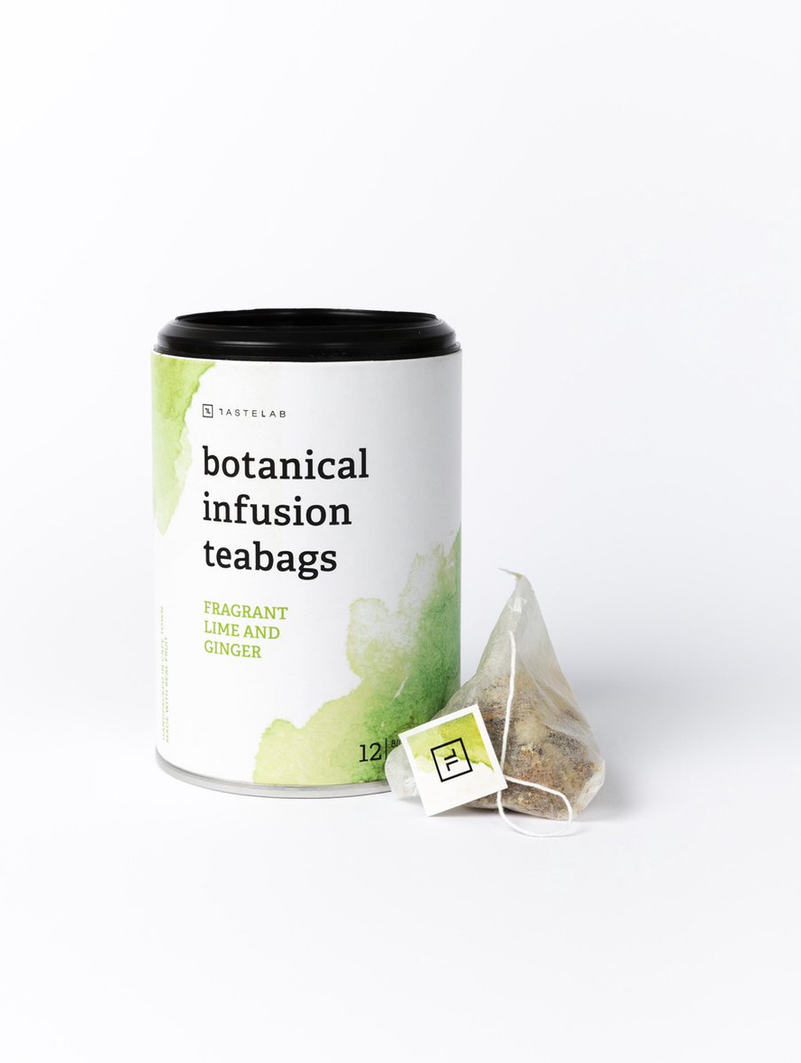 Tastelab Botanical Infusion Teabags Fragrant Lime and Ginger - 