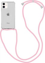 Apple iPhone 11 Hoesje Back Cover met Koord Roze