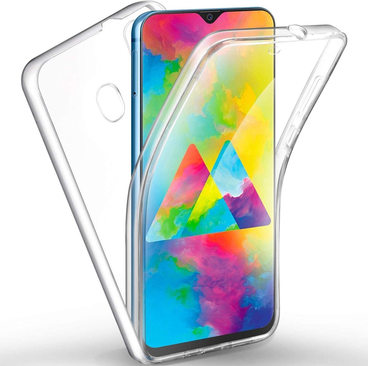 BixB 2 in 1 Siliconen TPU hoesje Case 360 Graden voor Samsung Galaxy M20